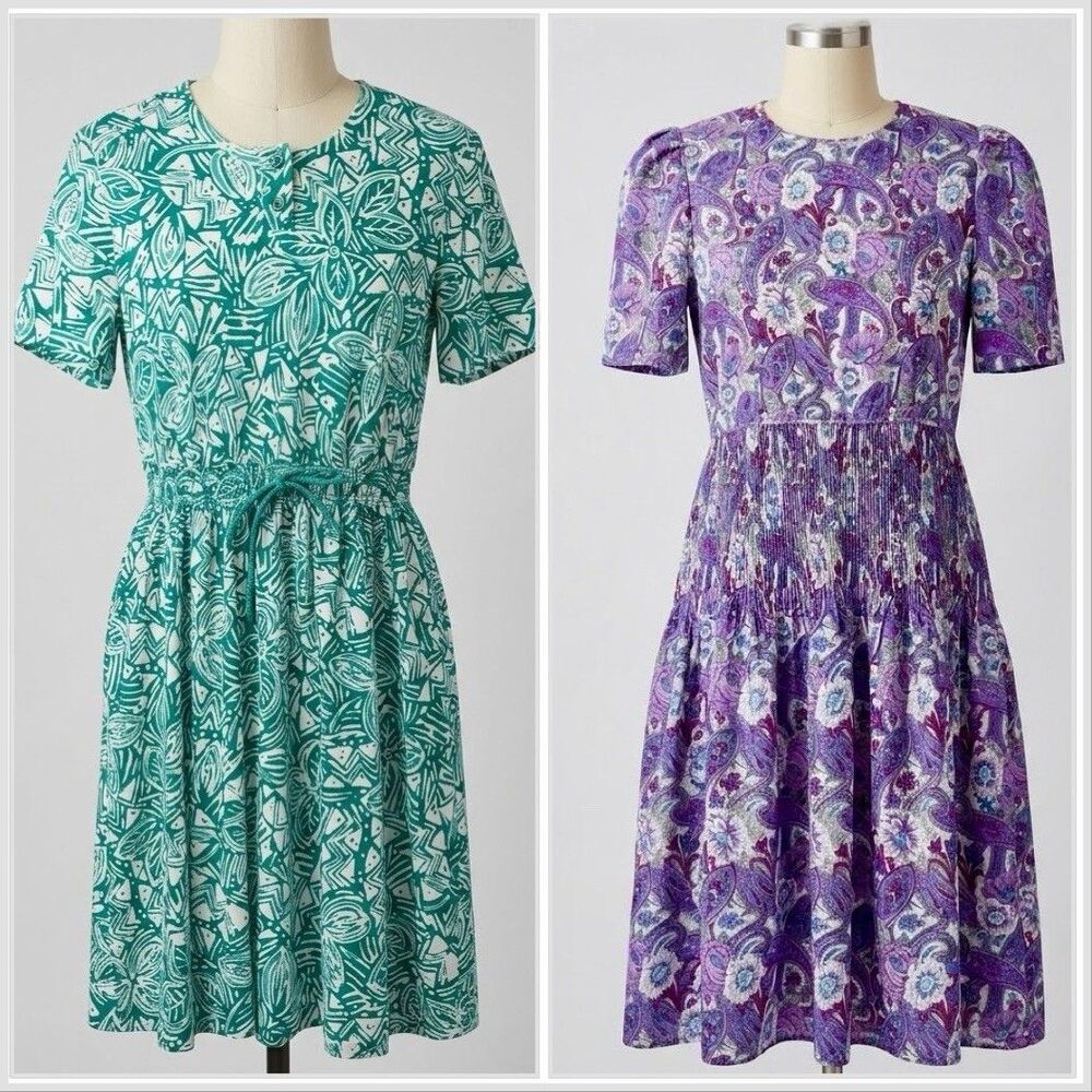 Vintage 80s Maximalist Floral Petite Dress Bundle Pellini + Via Sant Andrea 14WP